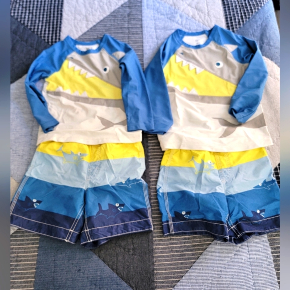 Baby GAP Swim Trunks and Rash guard set